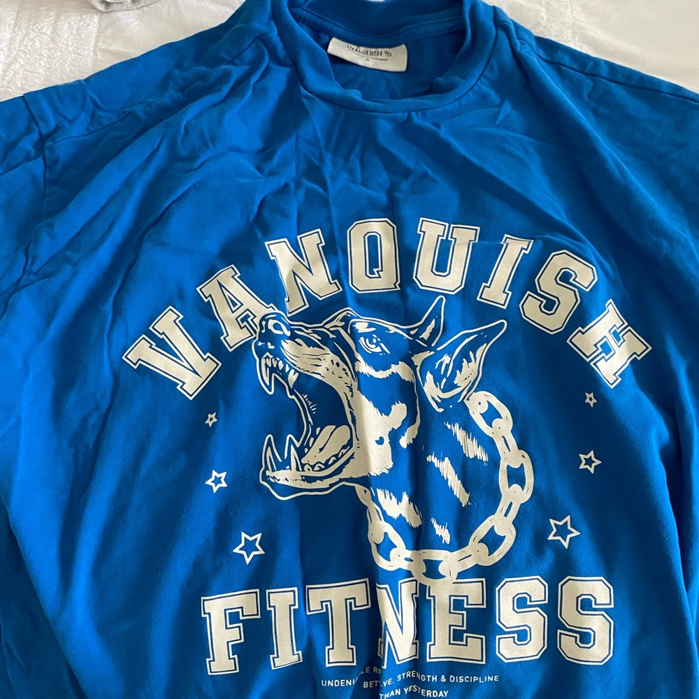 Vanquish fitness never oversized tee - dog shirt